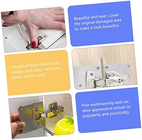 Gadpiparty 4pc Hinge Repair Plate Set