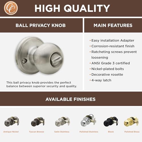 Copper Creek Privacy Ball Door Knob