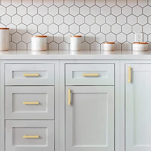 10-Pack Gold Brushed Cabinet Pull Set