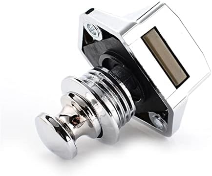 Mazwi Camper Car Push Lock - 20mm Diameter White
