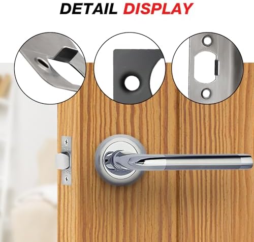 EATAKWARD Door Strike Plate Set 12PCS - Black Stainless Steel Deadbolt Reinforcement Kit