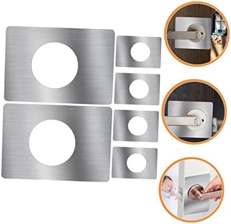 Sturdy Stylish 6-Piece Stainless Steel Door Reinforcement Kit