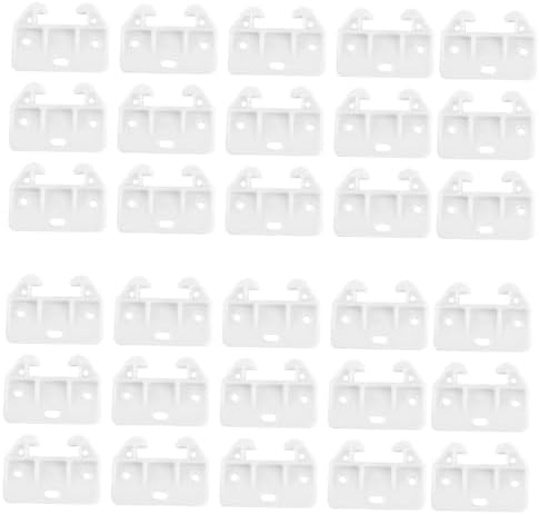 Gadpiparty 7 Holes White Drawer Track Guide for 100 Pack - Perfect for Drawers in Alto Betty Regulations