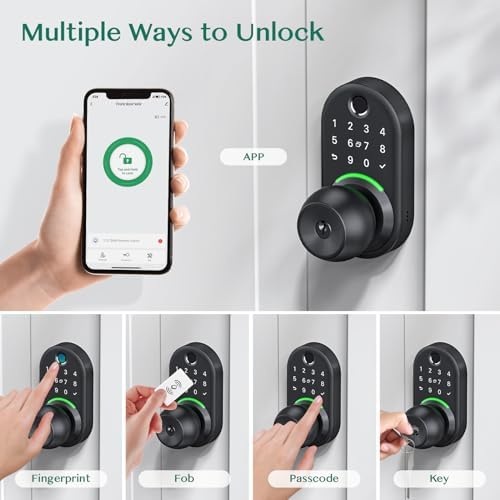 Yamiry Smart Door Lock with Knob