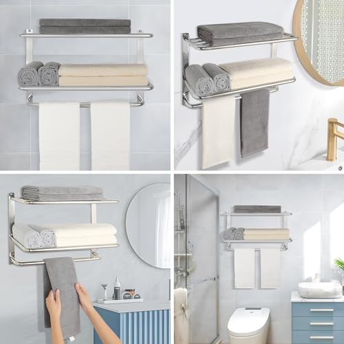 Rust-Proof 3-Tier Towel Rack for Bathroom Smooth Finish Easy to Install and Use