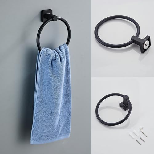 Matte Black Bathroom Hardware Set 4-Piece for Home Use