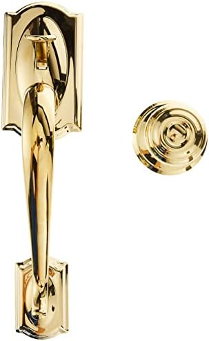 Schagle Front Entry Door Handle Set with Georgian Knob 505