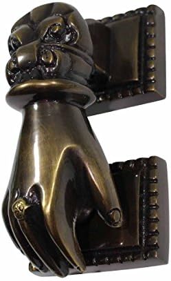 Sturdy Front Door Knockers with antique brass finish elegant and durable for home entrances