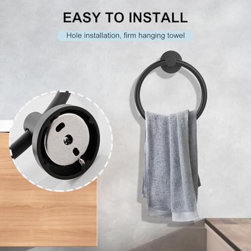 SetSail 304 Stainless Steel Bathroom Set Matte Black