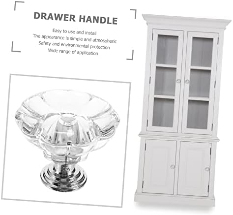 JojoFuny Luxury Crystal Door knobs 6-Piece Acrylic Door Knobs for Old or Damaged Handles