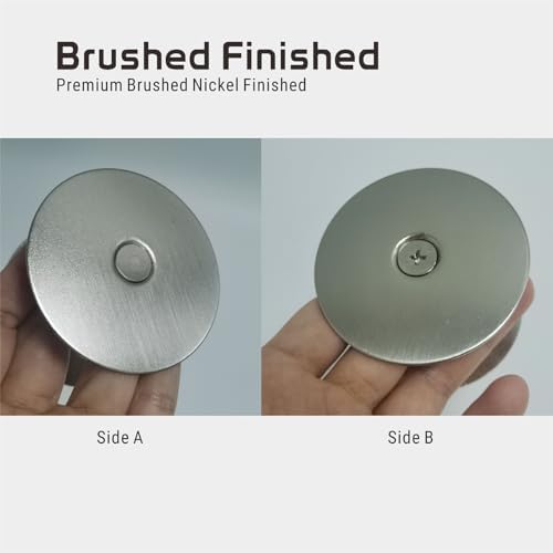 Durable Door Knob Cover with Satin Nickel Finish