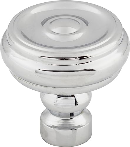 Versatile and Durable Knob with Polished Chrome Finish