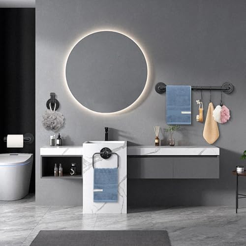 High-Quality 4-Piece Bathroom Towel Ring Kit with Towel Bars Hooks and Paper Holders for DIY Wall Mount Accessories