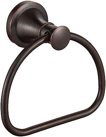 Half-Round Bronze Towel Ring Rustic Ergonomic Bathroom Organizer