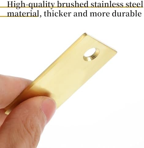 Sturdy Door Filler Plate Set with Stainless Steel and 3D Wood Dowels Easy to Install for Doors Locks and Handles