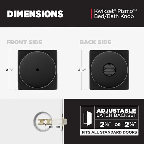 Kwikset Pismo Door knob with Privacy Features