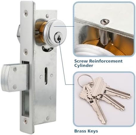 Secure and Durable 8-Layer Commercial Door Mortise Lock