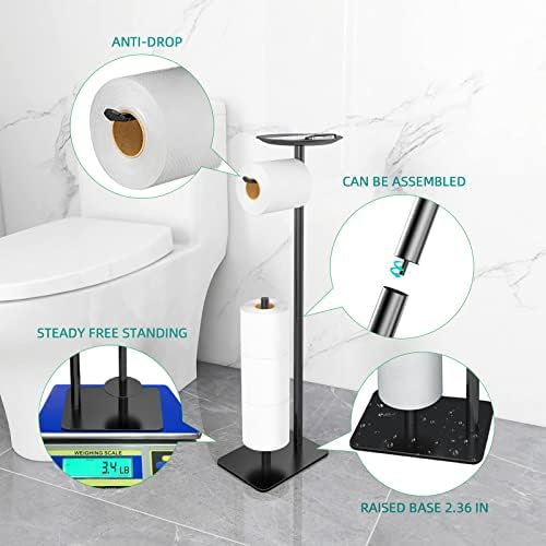 FEILERN 4 Roll Toilet Paper Holder Stand Rust-Resistant Durable Design for Home and Bathroom Use