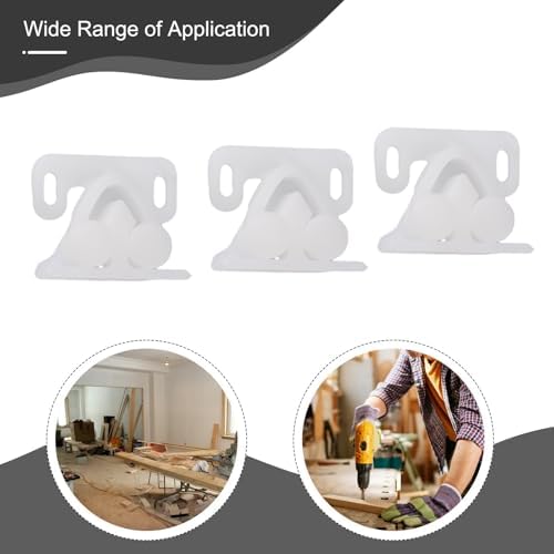 3-Piece Marine Boat ABS Plastic Door Roller Catch for Cabinets
