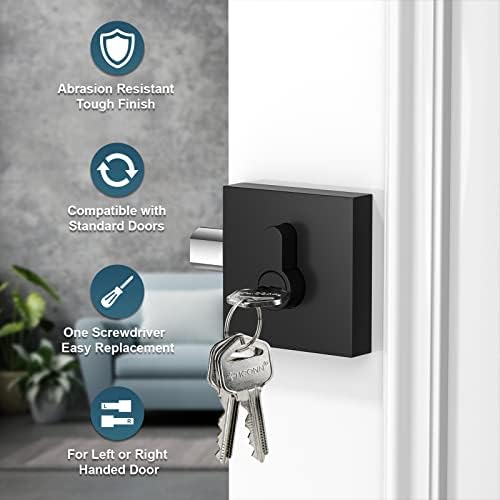 TICONN Matte Black Door Handle Heavy Duty Room Use