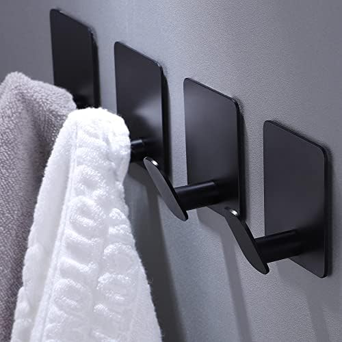 Space-Saving Wall Hooks - 4-Piece Set for Bathroom Kitchen