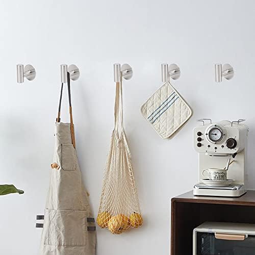 Quick Installation Strong Durable Bath Towel Hook 304 Stainless Steel Self-Adhesive No Drilling 3 Pack