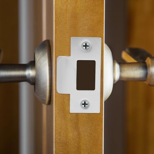 Baluue 4-Piece Stainless Steel Door Strike Plate Set