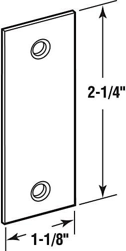 Prime-Line Steel Door Edge Hole Filler Plate