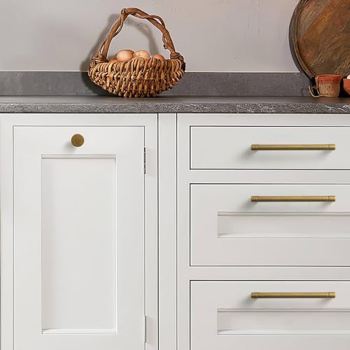 Goo-Ki 6-Piece Antique Brass Cabinet Knobs - DurablePulls
