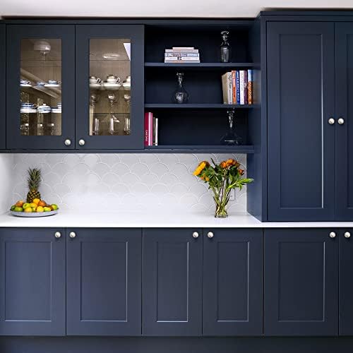 Ravinte 30-Pk Brushed Nickel Round Zinc Cabinet knobs for Kitchen Bathroom