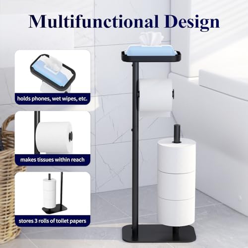 Kitsure Double-Stack Toilet Paper Holder