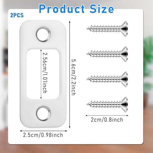 Sturdy Stainless Steel Door Strike Plate for Home Commercial Use