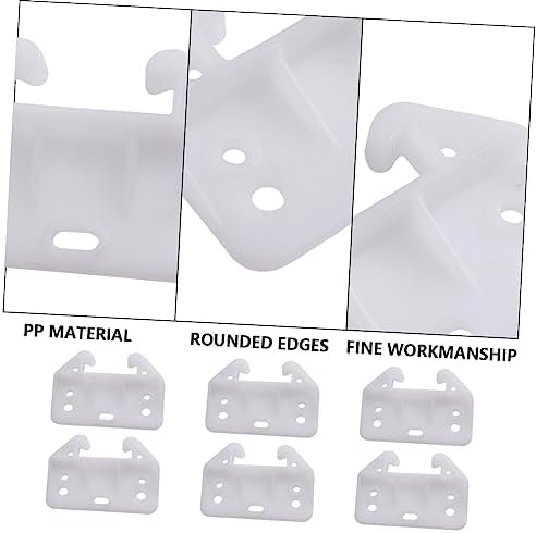 Homoyoyo Set of 100 White Drawer Track Guides for Cabinets Drawers