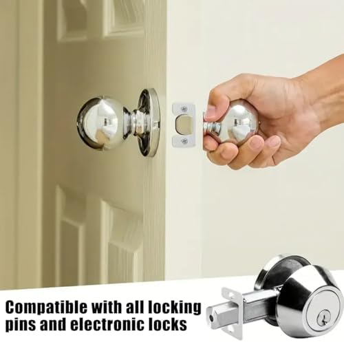 Adjustable Deadbolt Strike Plate Set