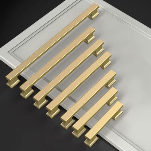 10-Pack Gold Brushed Cabinet Pull Set