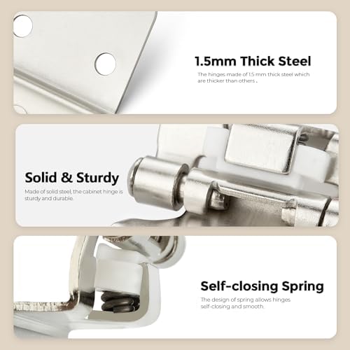 Sturdy Semi-Concealed Cabinet Hinges