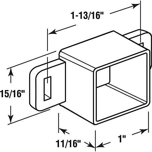 Slide-Co Prime-Line 1-in Pull-Down Drawer Track Back Plate