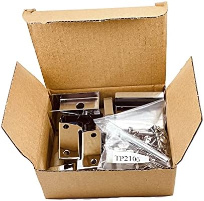 Waterproof Partition Door Hinges for Outswing Toilets Durable Chrome-Zinc Door Swing Set