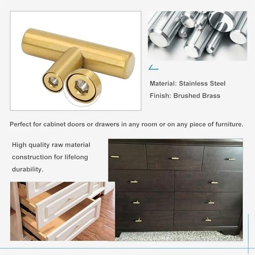 High-Quality 12-Piece Gold Drawer Knobs for Kitchen Bathroom Cabinets