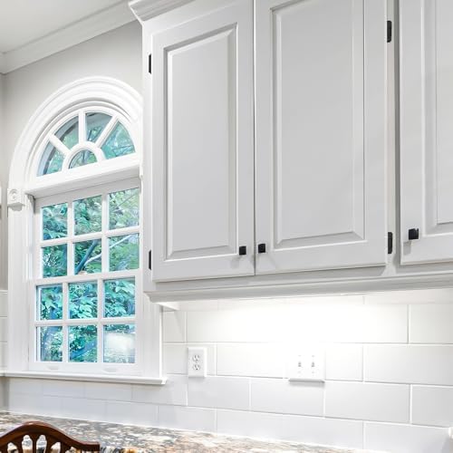 Matte Black 50-Piece Hinges for Kitchen Cabinets