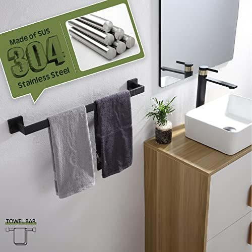 Premium 24-Inch Stainless Steel Towel Bar for Home