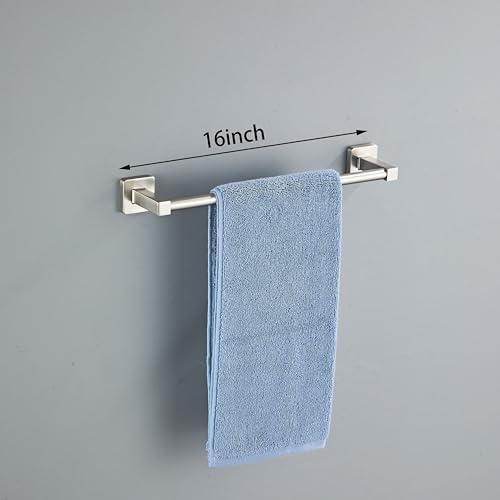 Bluebyrne 4-Piece Brushed Nickel Bathroom Hardware Set