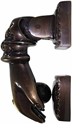 Sturdy Front Door Knockers with antique brass finish elegant and durable for home entrances