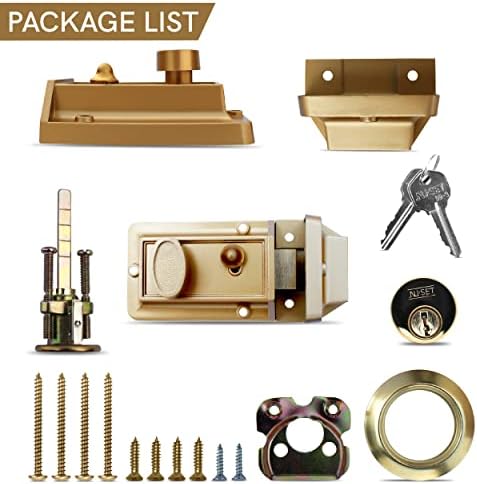 Secure Your Home with the Heavy Duty Night Latch Door Lock from Nu-Set