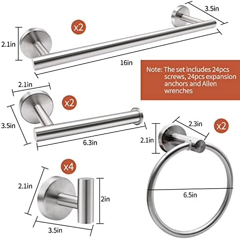 Upgrade Your Bathroom with 10-Piece Essential Set Modern Premium Bathroom Hardware