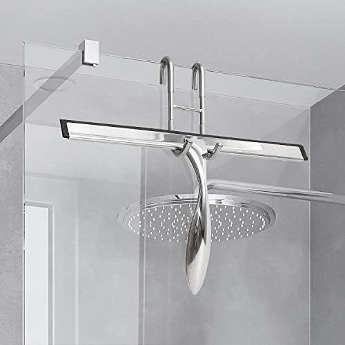 Simtive Frameless Shower Door Hooks Silver 2-Pack