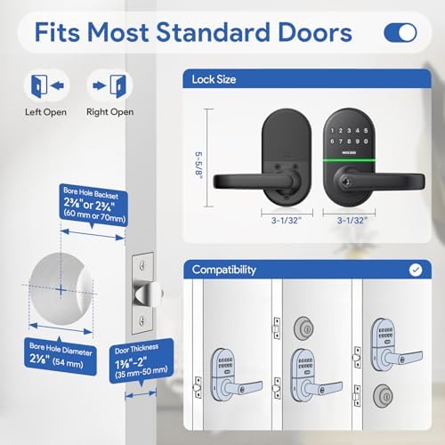 NICE DIGI Smart Keypad Door Lock with Keyless Entry