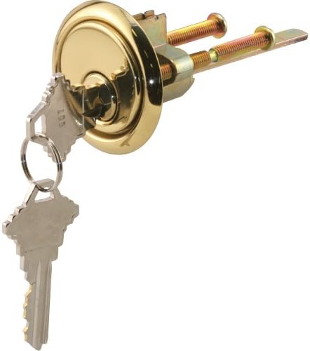 Prime-Line 52139 Brass Diecast Rim Cylinder Lock with 5 Pin