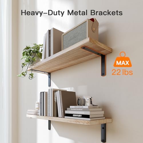 Floating Shelving Units - Bathroom Storage Solution Wall-Mounted Organization for Home