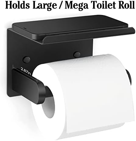 Curated Matte Black Toilet Paper Holder